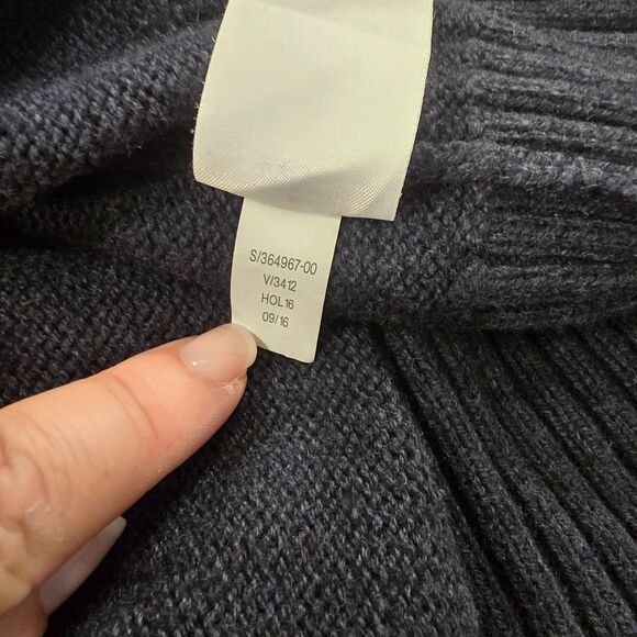 Banana Republic Blue Wool Blend Pockets Full Zip Cardigan Sweater Mens M Preppy - Picture 9 of 10